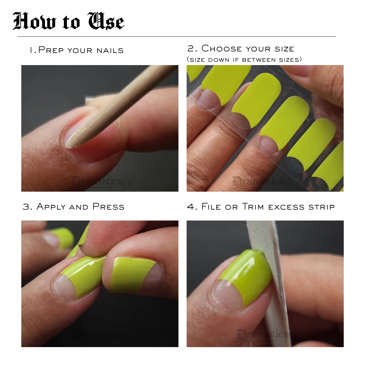 Silver Widow Gel Nail Strips