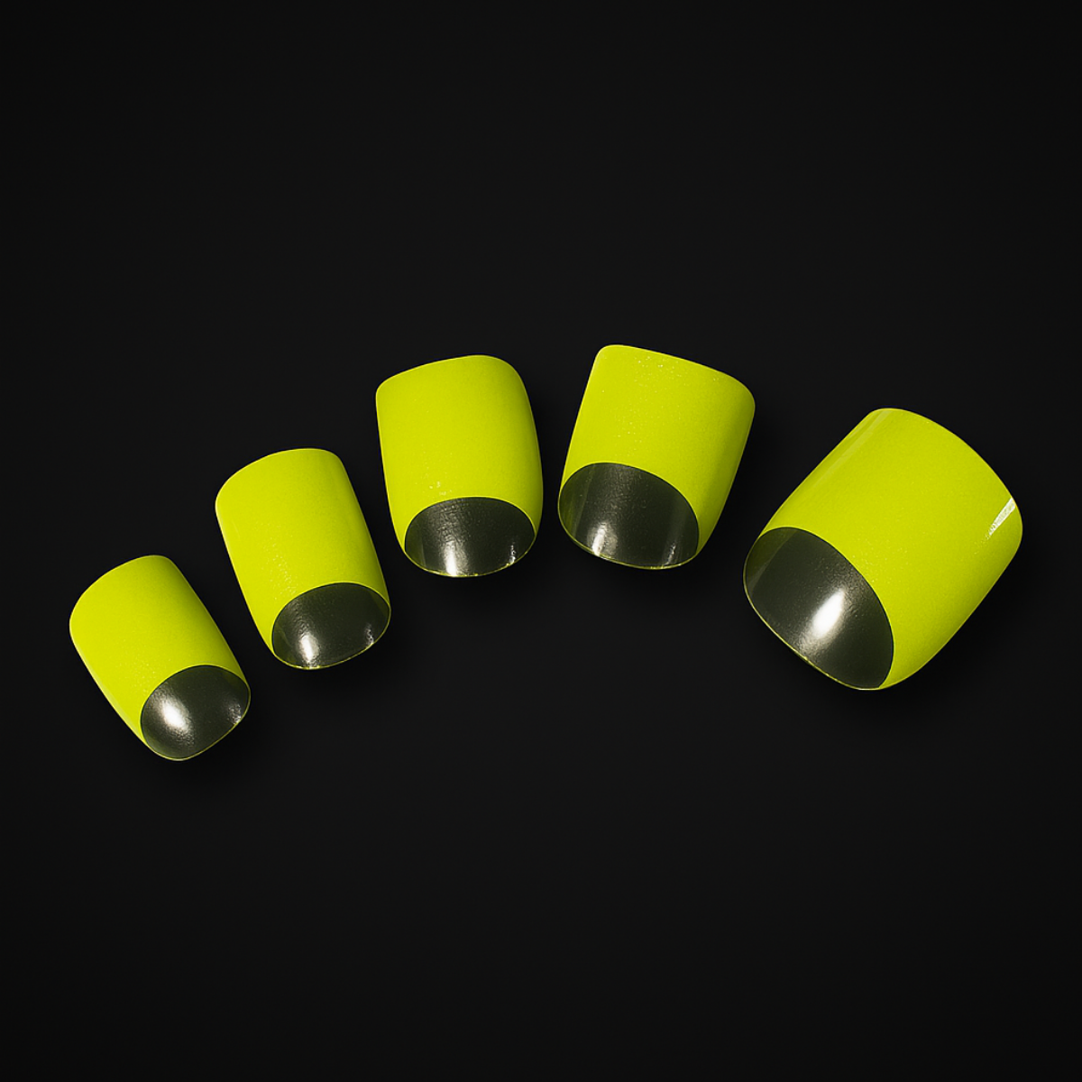 Poison—Green Half-Moon Gel Nail Wrap
