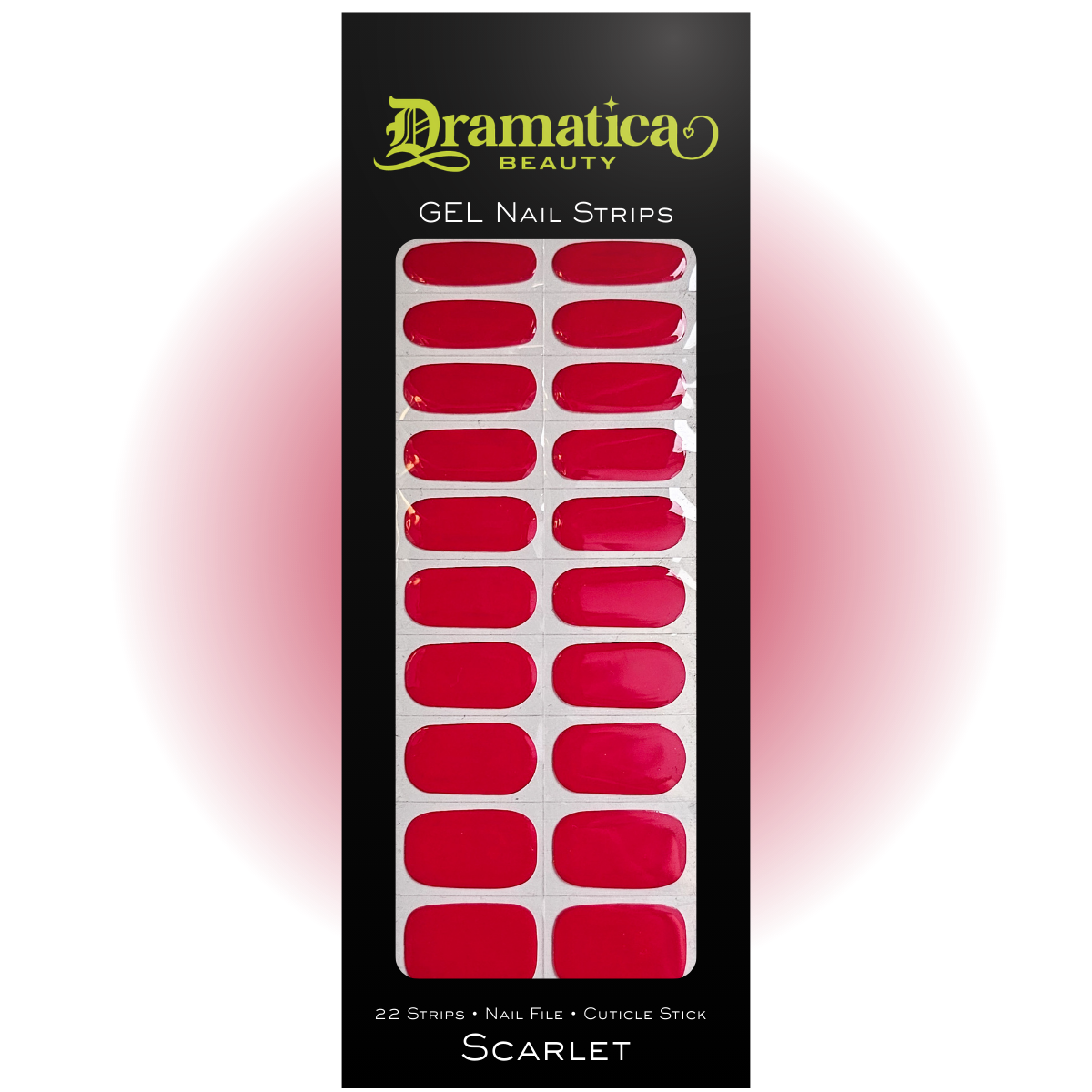 Scarlet Gel Nail Strips