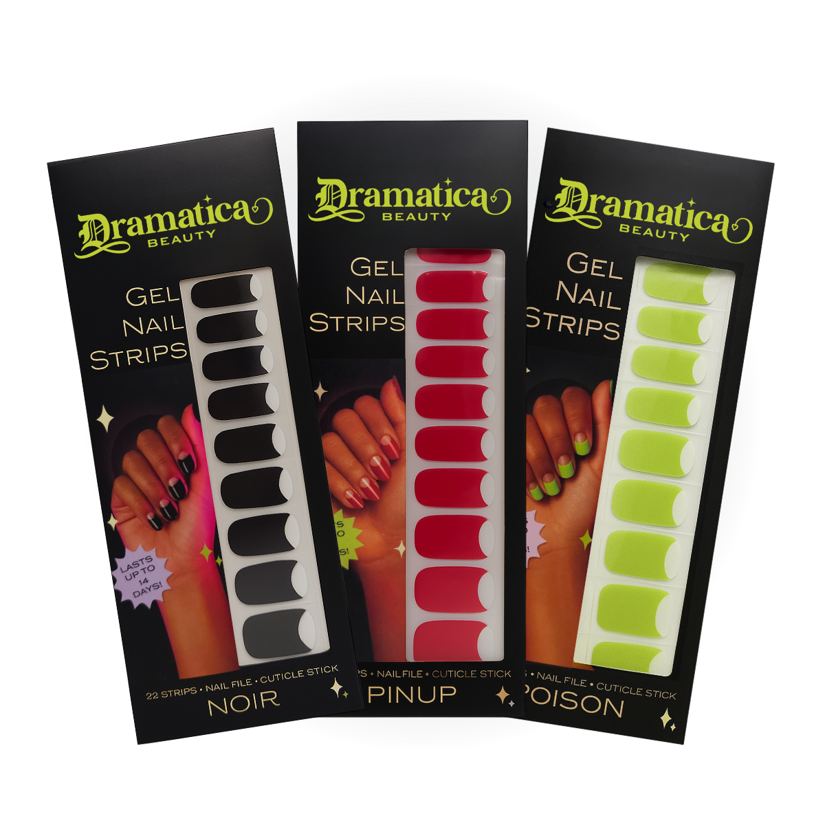 Half-moon Gel Nail Strips Bundle